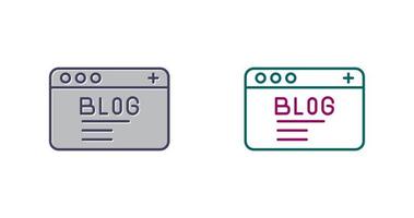 icono de vector de blog