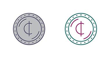 icono de vector de moneda cedis