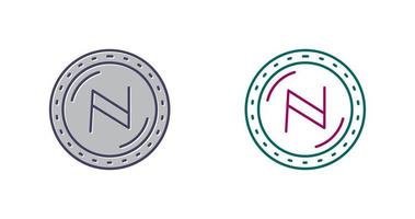 icono de vector de moneda namecoin