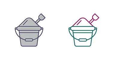 Sand Bucket Vector Icon