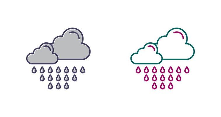 Rain Vector Icon