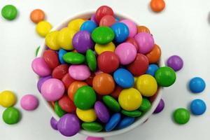 Sugar Coated Chocolate Gems Candy photo