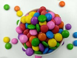 Sugar Coated Chocolate Gems Candy photo