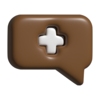 3d icono de médico png