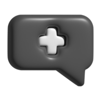 3d icono de médico png