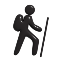 3d icon of climbing png