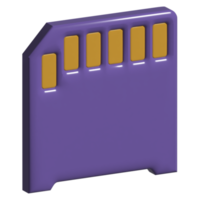 3d ícone memória cartão png