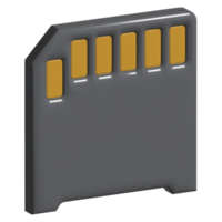 3d icona memoria carta png