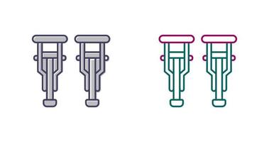 Crutches Vector Icon