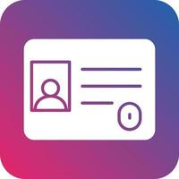 Identification Card Icon Vector Design