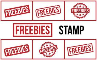 Freebies Rubber Stamp Set Vector