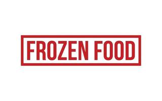 Frozen Food Rubber Stamp Seal Vector