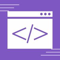 icono de vector de codificación html