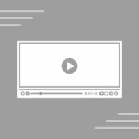 Video Player Vector Icon