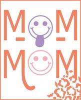 Mothers Day groovy design vector