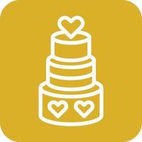 Wedding Cupcake Icon Vector Design