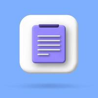 Check mark confirmation and approval icon. Vector 3d illustration.
