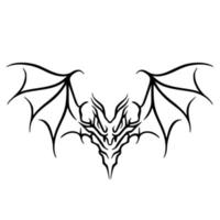 Bat shadow art vector