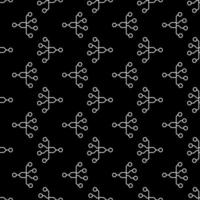 Vector Neural Network Technology outline dark seamless pattern