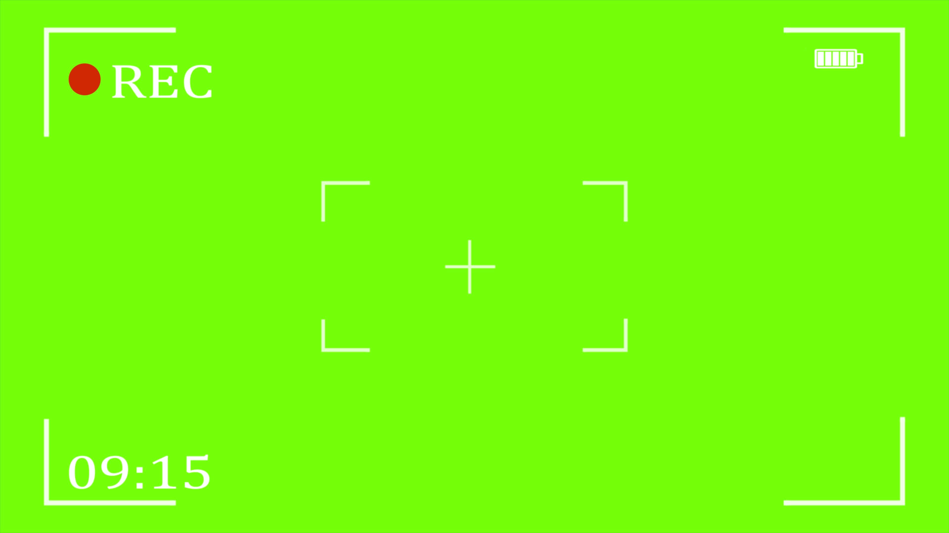 Smartphone Video Recording Interface Green Screen Background. Vertical