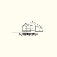 Architecture logo design with unique concept vector