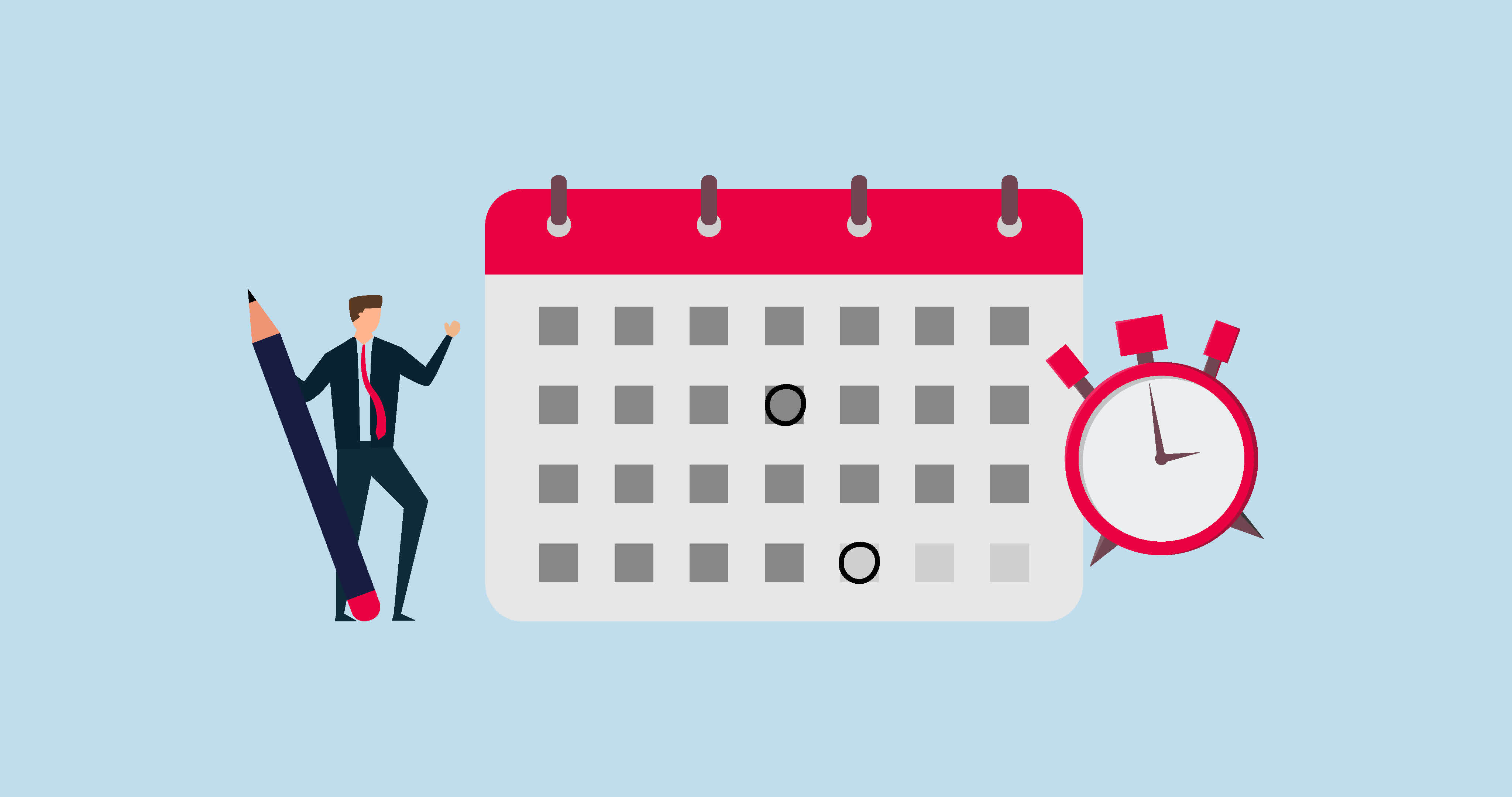 4k motion design of Schedule business appointment, businessman using