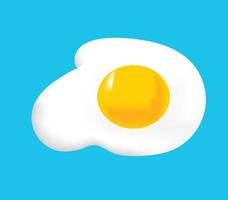 Sunny Side Fried Egg vector