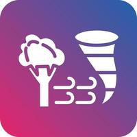 Wind Disaster Icon Vector Design
