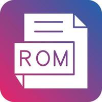 ROM Icon Vector Design