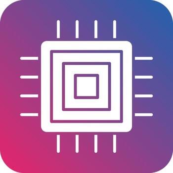 Microprocessor Icon Vector Design