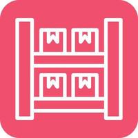 Package Shelves Icon Vector Design