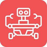 Space Robot Icon Vector Design