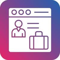 Web Portfolio Icon Vector Design