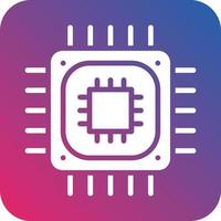 CPU Processor Icon Vector Design