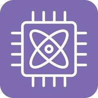 Quantum Computing Icon Vector Design