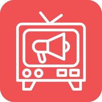 TV Commercial Icon Vector Design