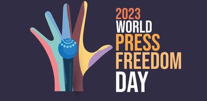 world press freedom day. Template for background, banner, card, poster. vector