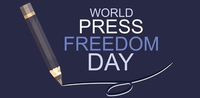 world press freedom day. Template for background, banner, card, poster. vector