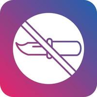 No Weapons Icon Vector Design