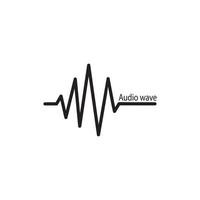 Music Logo concept sound wave, Audio Technology, Abstract Shape vector