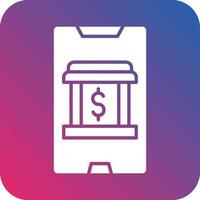 Mobile Banking Icon Vector Design