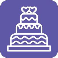 Wedding Cake Icon Vector Design