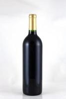 Blank Red Wine Bottle photo