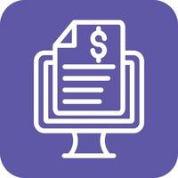 Online Report Icon Vector Design