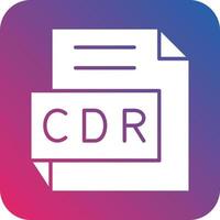 CDR Icon Vector Design