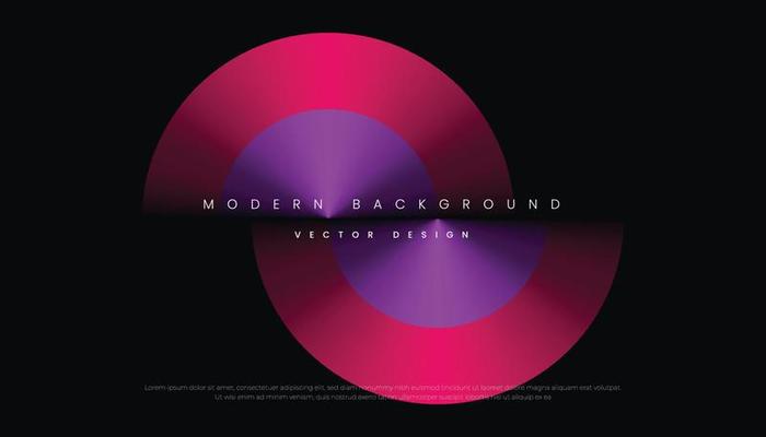 Abstract Geometric Red Blue on Black Background for Template, Poster, Flyer, Website Design. Vector Illustration