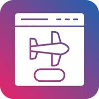 Flight Booking Icon Vector Design