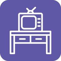 Tv Table Icon Vector Design