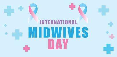 International Midwives Day. Template for background, banner, card, poster. vector