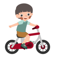 Kid Riding A Bicycle png